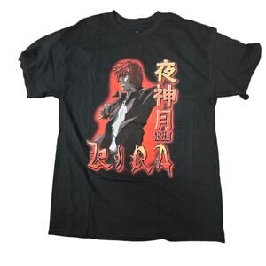 Death Note Kira Tee – Light Yagami Anime Graphic Shirt (L)